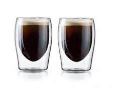 STIKLINĖS SU DVIGUBOMIS SIENELĖMIS BORAL ESPRESSO, 80ml (2VNT.)