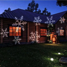 LED LAZERINIS LAUKO PROJEKTORIUS SNOWFLAKES WAVE FOR CHRISTMAS 