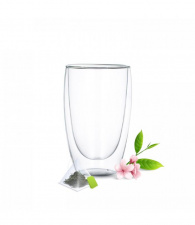 STIKLINIŲ SU DVIGUBOMIS SIENELĖMIS RINKINYS BE DANGTELIO, 450ml (2VNT.)