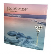 BIO MARINE Valomųjų priemonių rinkinys - Valomasis pienelis, veido šveitiklis, gaivinantis veido tonikas
