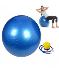 GIMNASTIKOS KAMUOLYS SU POMPA, 75 CM.