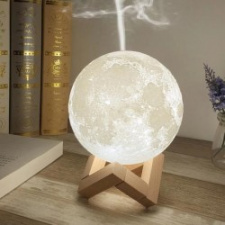 3D MĖNULIO FORMOS PASTATOMAS ORO DRĖKINTUVAS - AROMATINIS DIFUZORIU