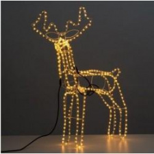 3D LED DEKORACIJA DIDELIS ELNIAS SU BLYKSTE SPC