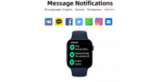 IŠMANUSIS LAIKRODIS IWO W66 DT100 SMARTWATCH 2021 BLUE